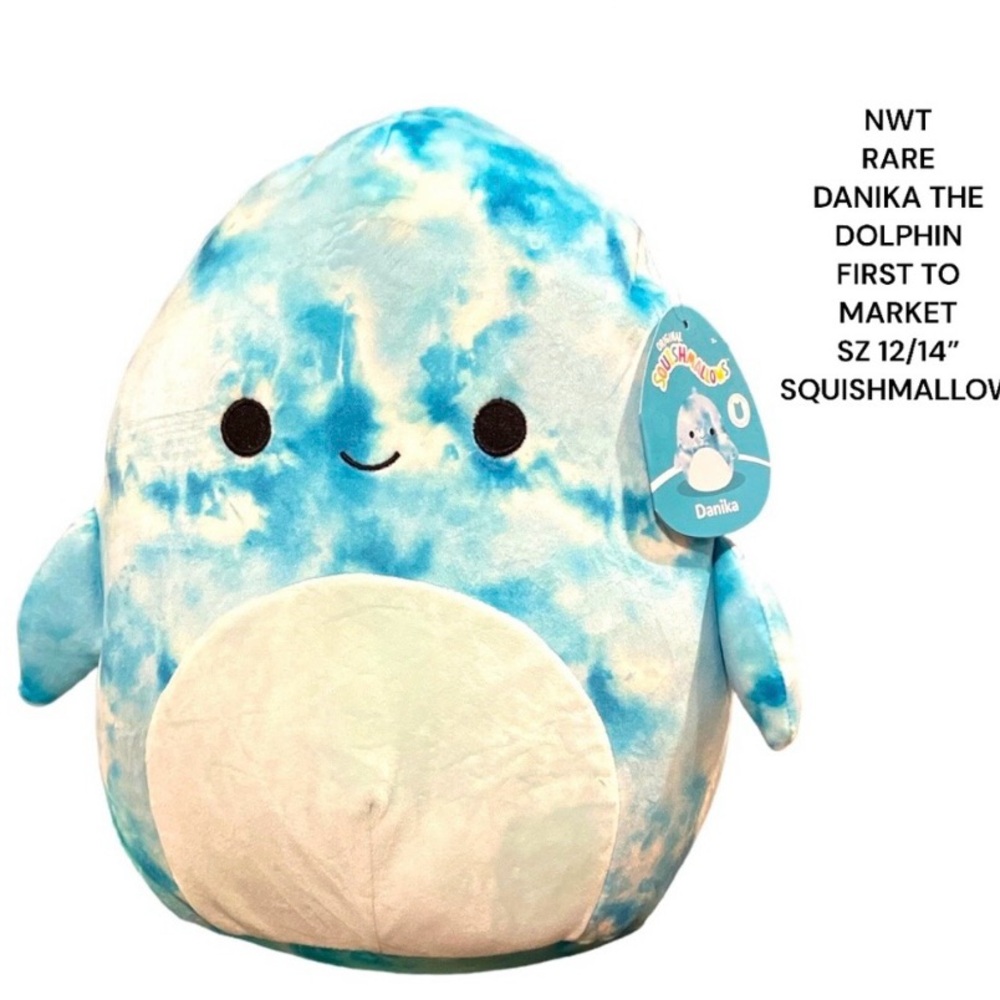 NWT Rare Danika the Dolphin Squishmallows Plush First to Market